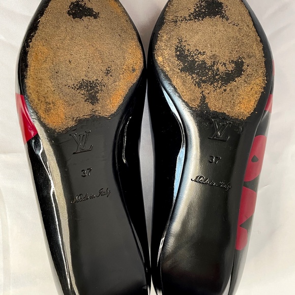 Louis Vuitton x Stephen Sprouse Black and Pink Graffiti Kitten Heels - Picture 4 of 7